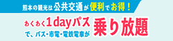 熊本の観光は公共交通が便利でお得！「わくわく1dayパス」でバス・市電・電鉄電車が乗り放題
